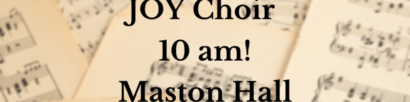 JOY Choir Rehersal